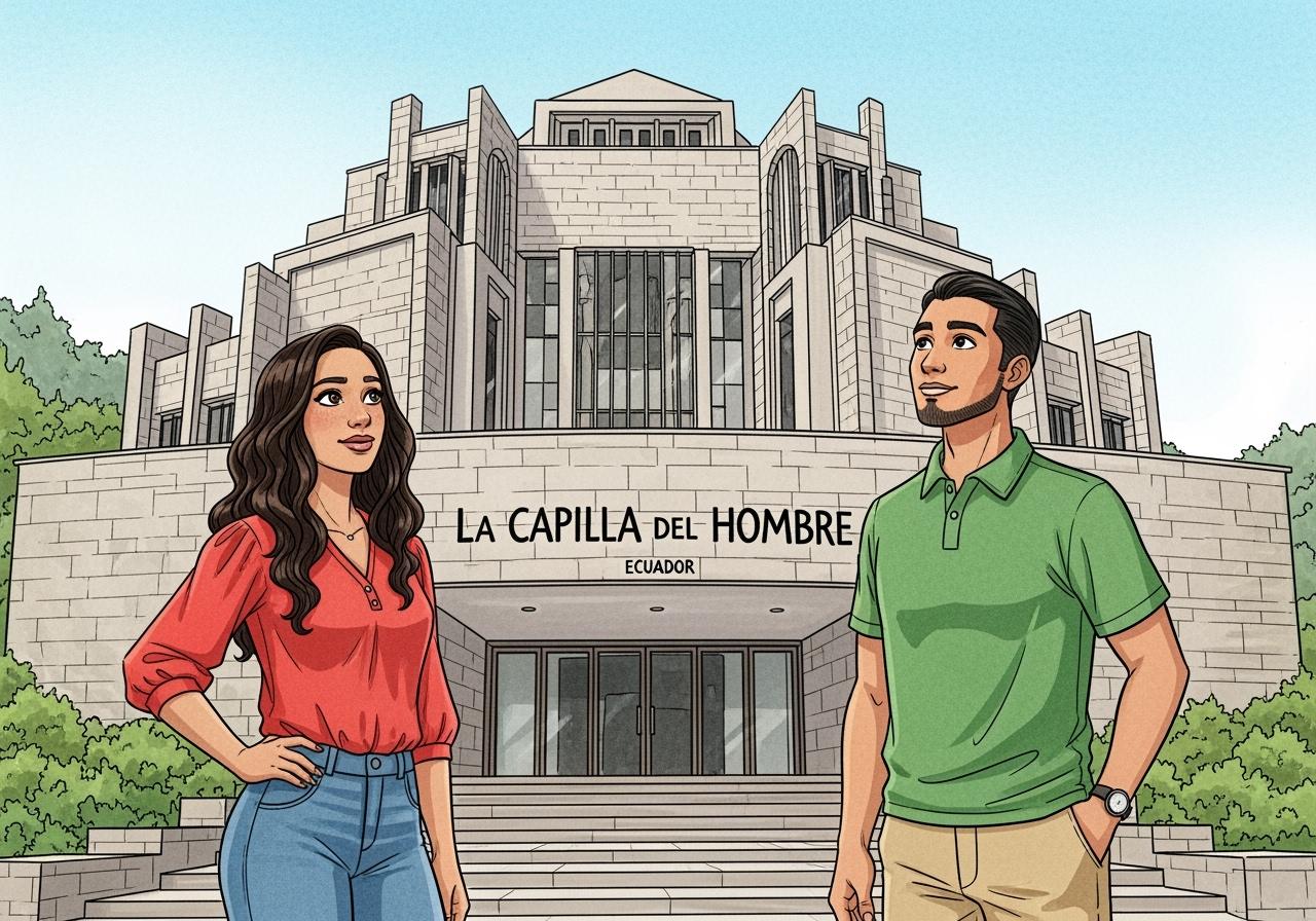 Learn Spanish with Stories #57: ¿Dónde se esconde el fantasma de la Capilla del Hombre? Un secreto de Guayasamín en Ecuador. [A1] episode artwork