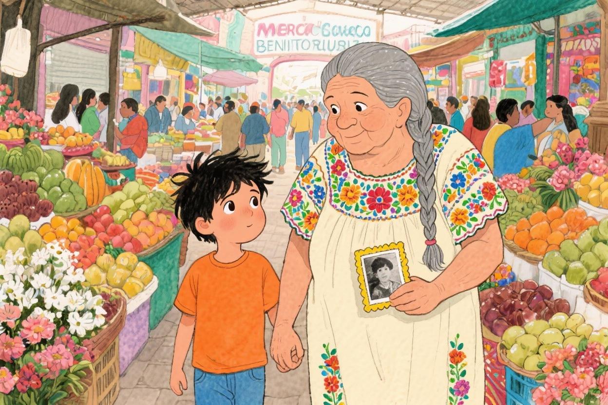 Learn Spanish with Stories #32: Los Colores del Mercado Benito Juárez [A1] episode artwork