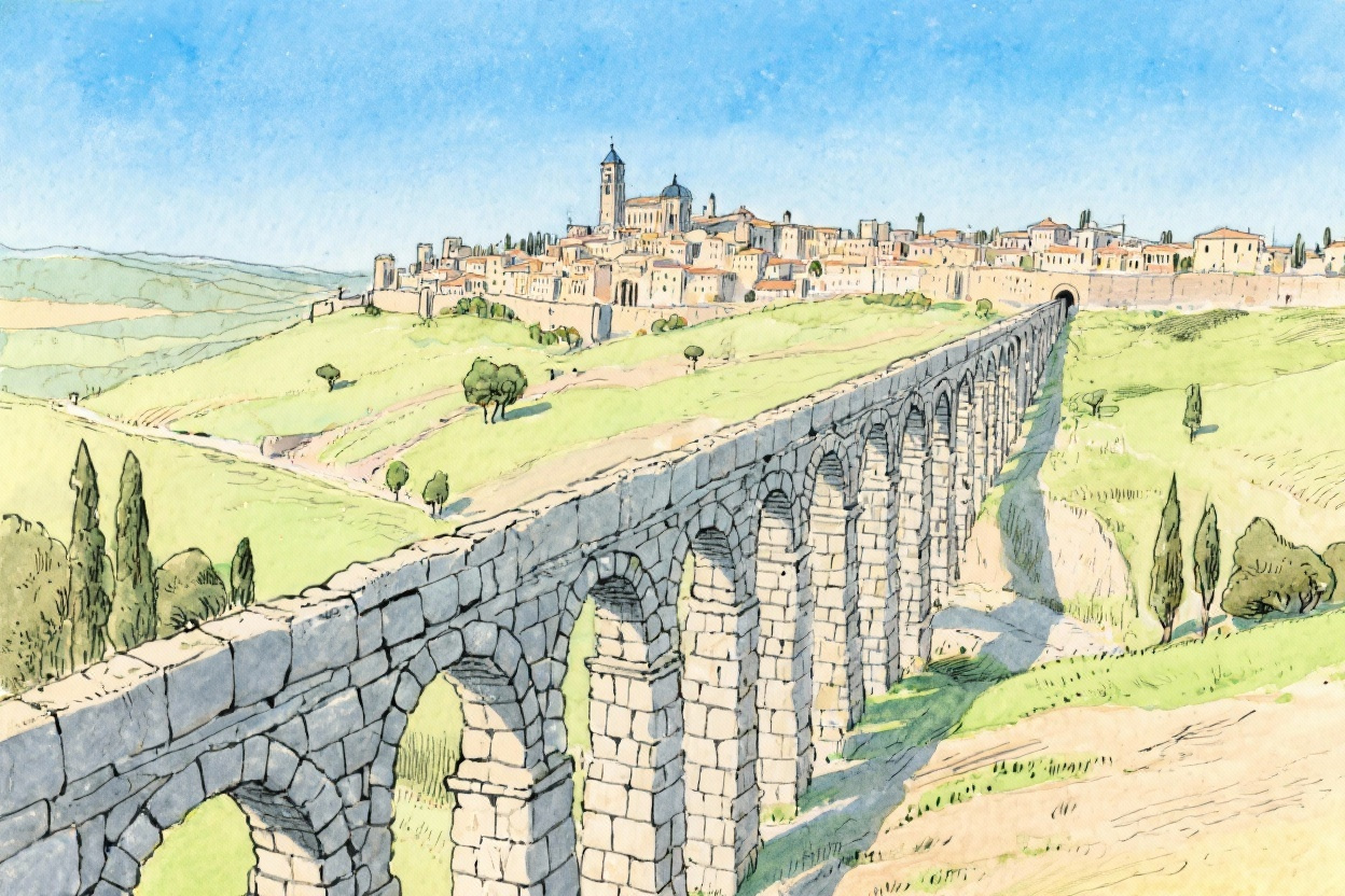 Learn Spanish with Stories #122: ¿Cómo se construyeron los acueductos romanos de Segovia con herramientas simples? [A2] episode artwork