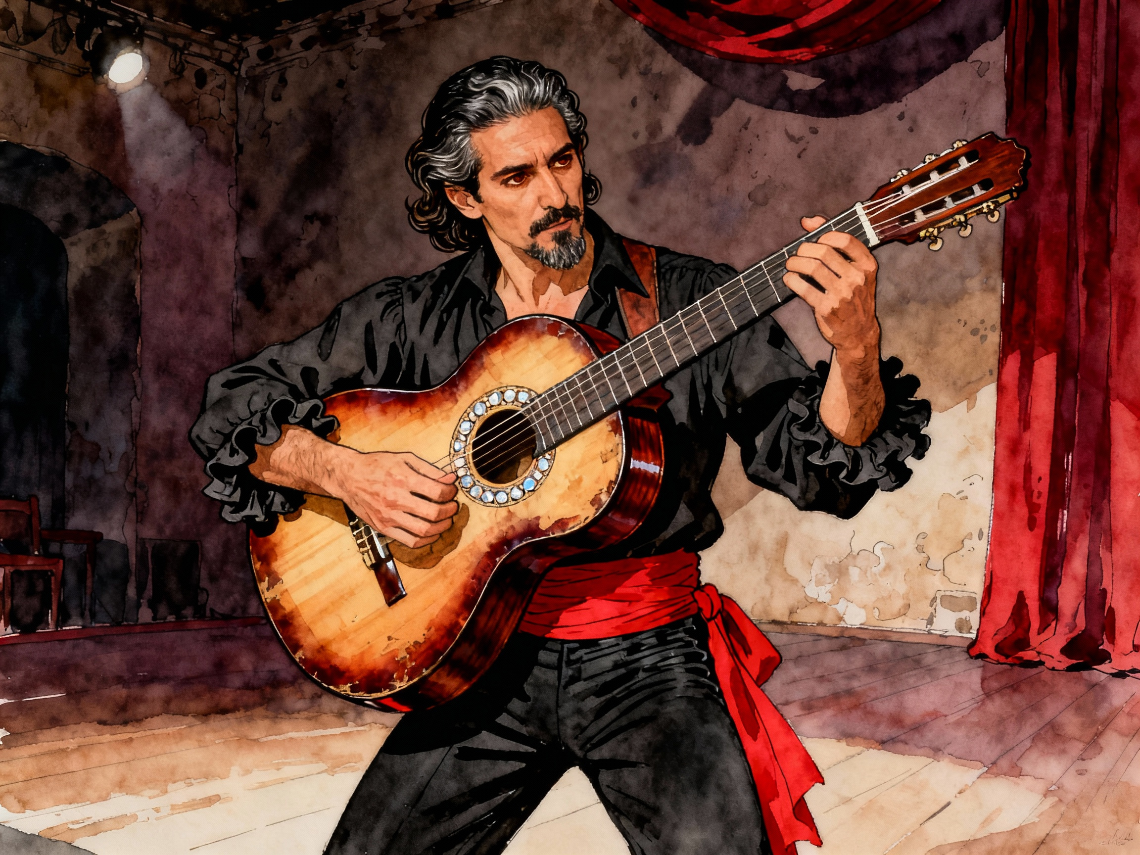 Learn Spanish with Stories #95: El Misterio de la Guitarra Perdida [A2] episode artwork