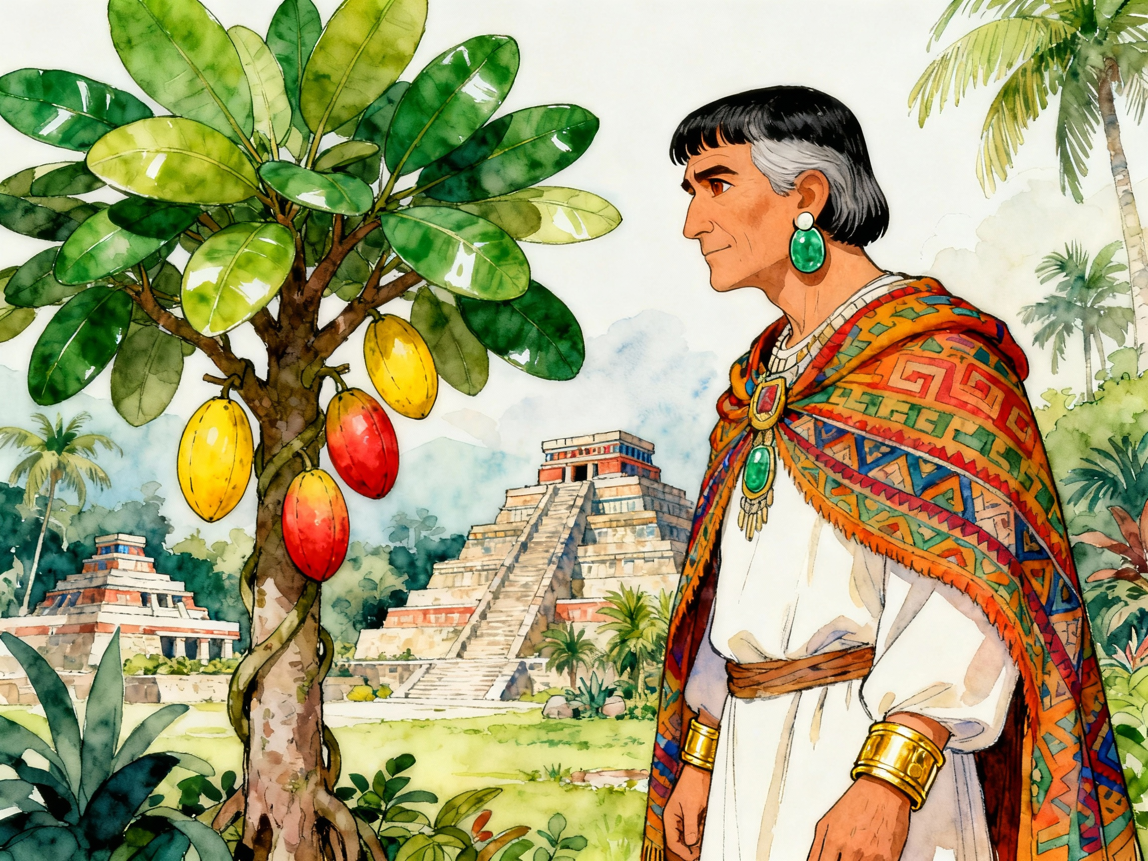 Learn Spanish with Stories #96: El Origen del Chocolate: Un Regalo de los Dioses Aztecas [A2] episode artwork