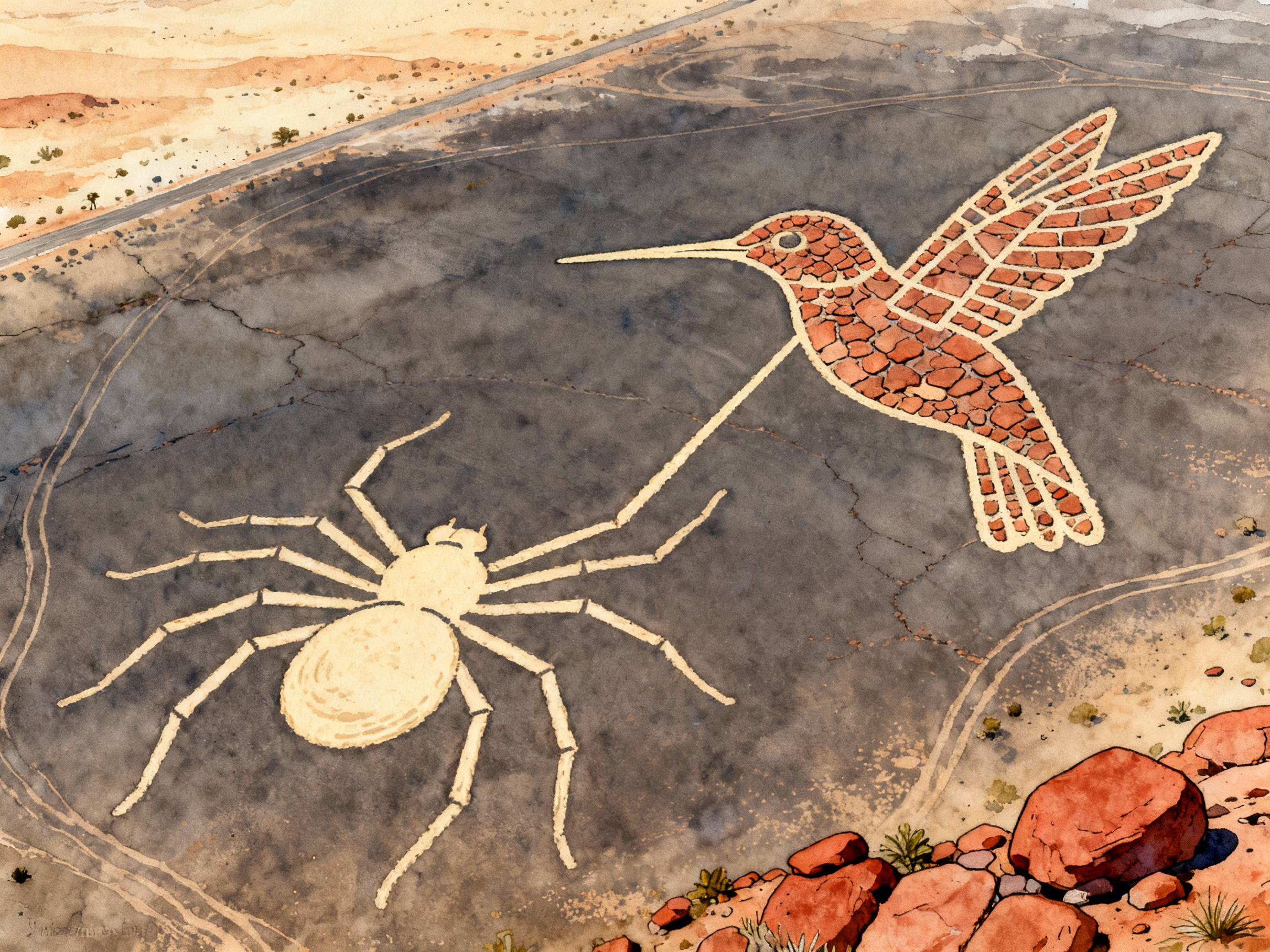 Learn Spanish with Stories #107: Las Líneas de Nazca: Un Misterio en el Desierto [A2] episode artwork