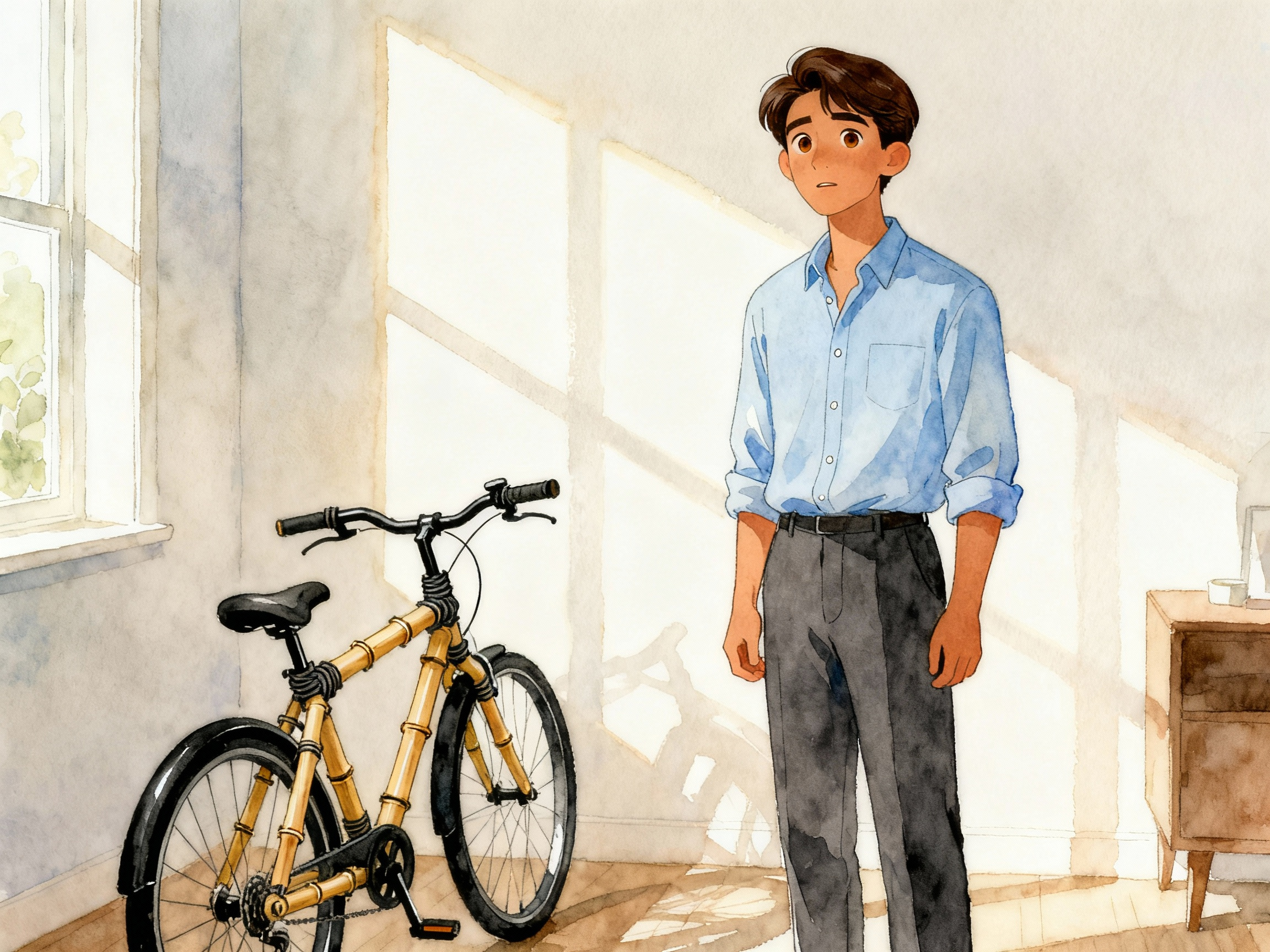 Learn Spanish with Stories #108: Mi entrevista de trabajo en una start-up de bicicletas de bambú en Medellín [A2] episode artwork