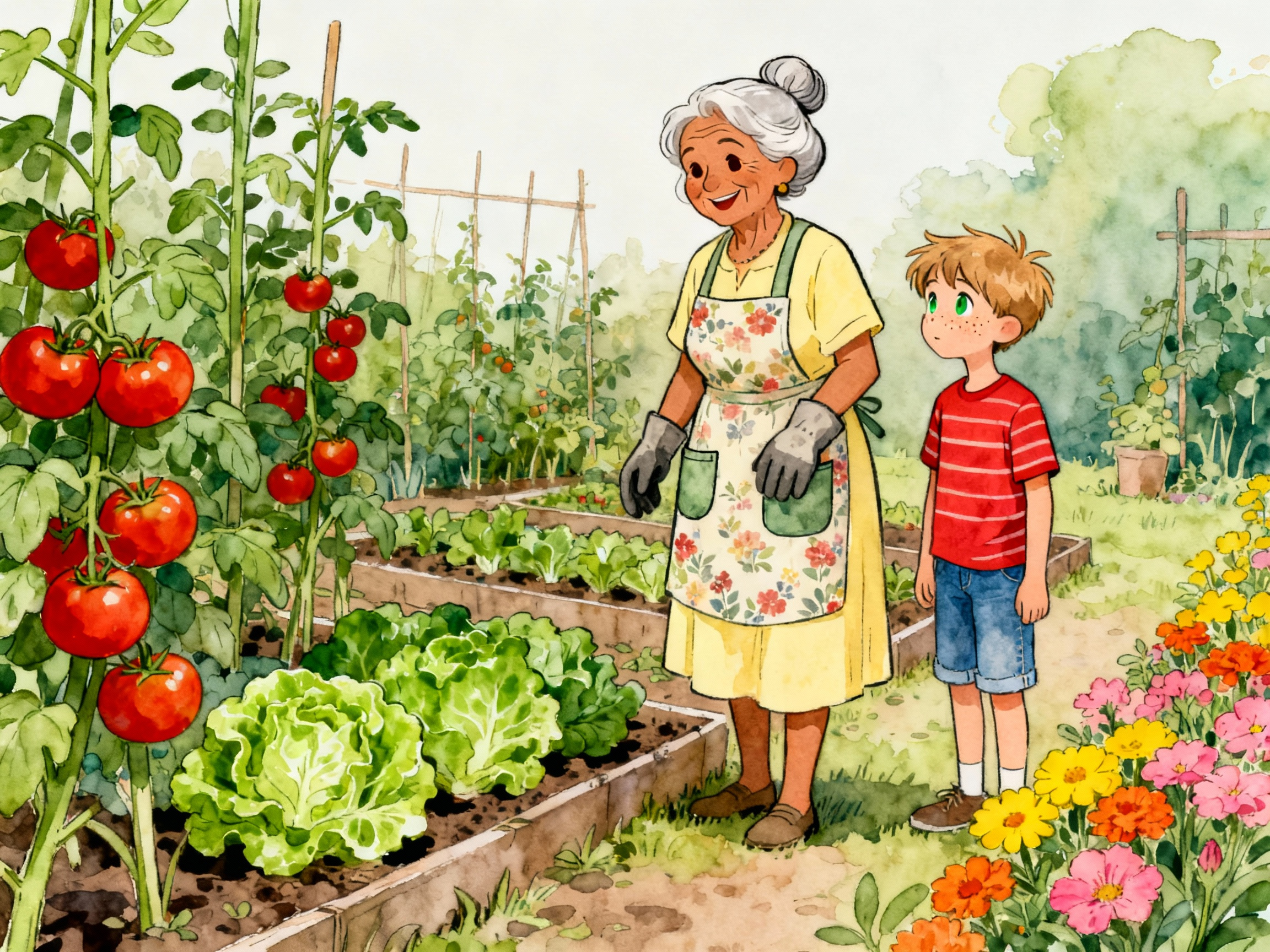Learn Spanish with Stories #69: ¿Por qué mi abuela le habla a sus plantas? El secreto del huerto familiar [A1] episode artwork