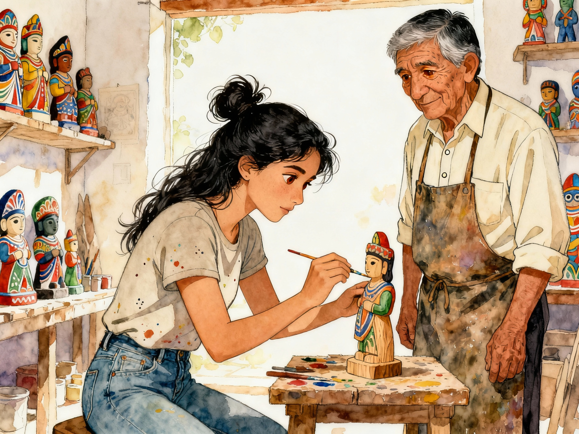 Learn Spanish with Stories #78: ¿Por qué mi primer alebrije solo tiene un ala? Creando arte fantástico en Oaxaca [A1] episode artwork