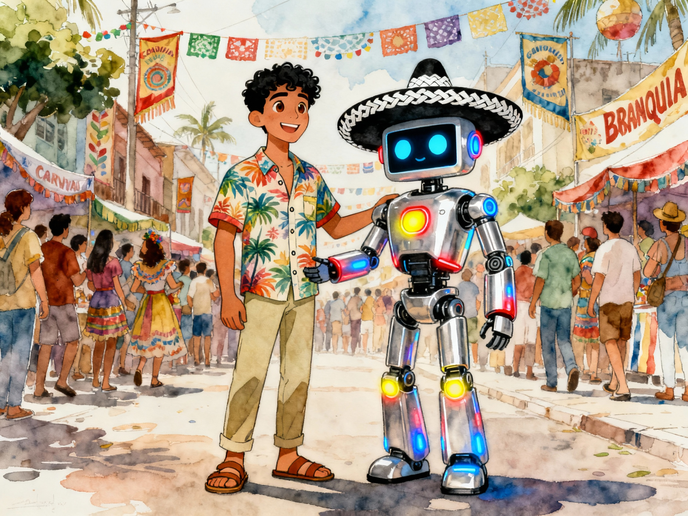 Learn Spanish with Stories #132: ¿Puede un robot aprender a bailar cumbia? La competencia en el Carnaval de Barranquilla [A2] episode artwork