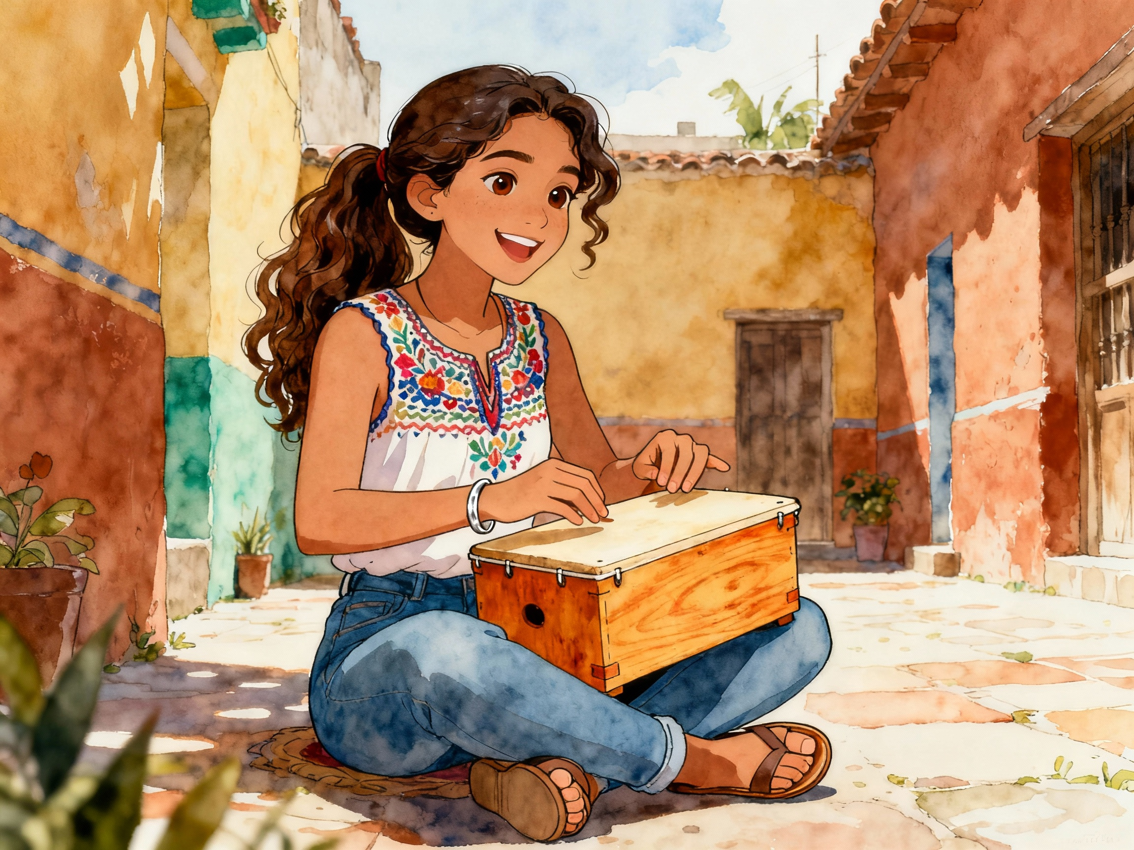 Learn Spanish with Stories #134: ¿Puede un robot aprender a tocar el cajón peruano mejor que un humano? [A2] episode artwork