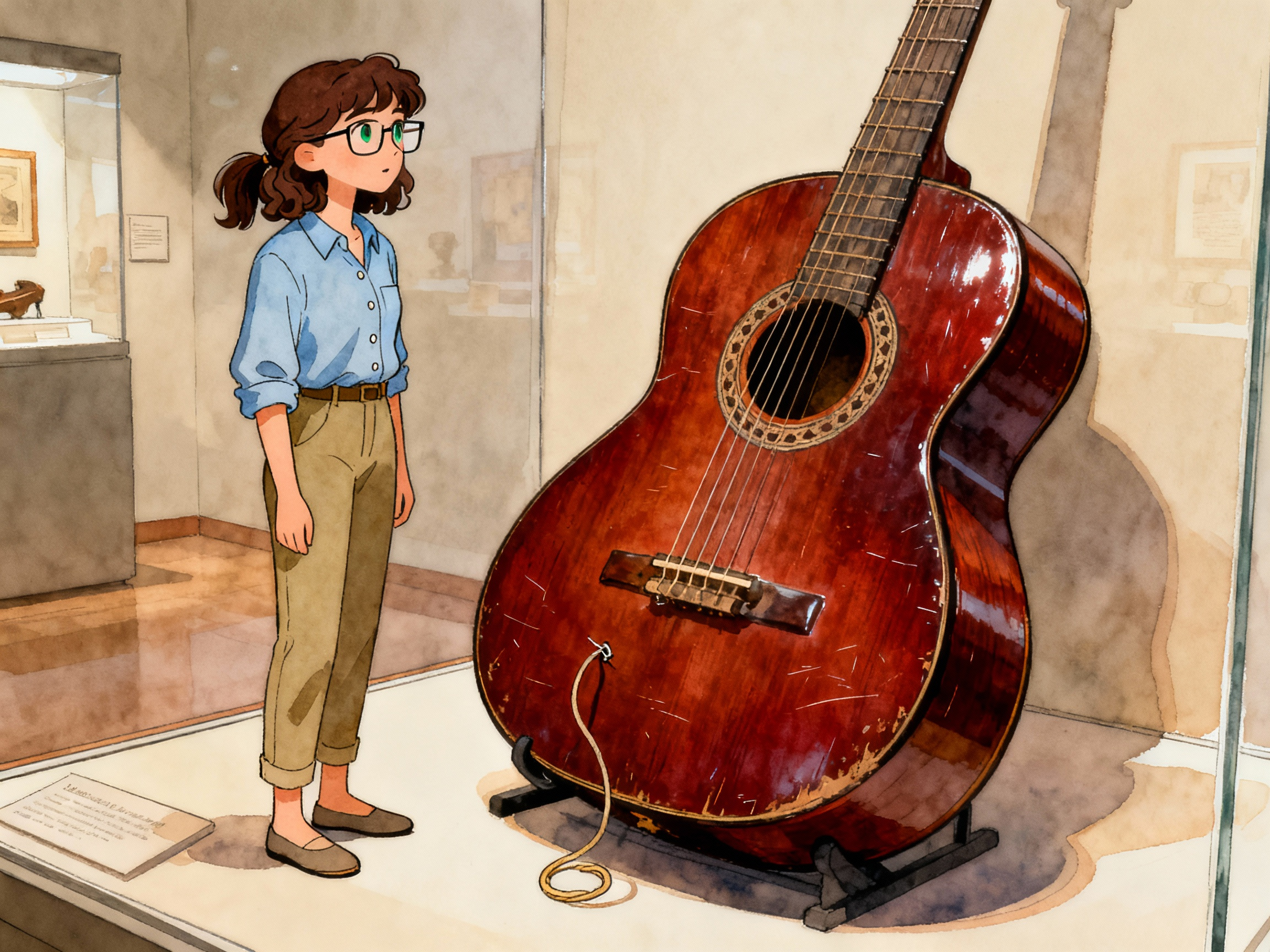 Learn Spanish with Stories #143: ¿Qué secreto esconde la última nota en la guitarra de Atahualpa Yupanqui? [A2] episode artwork