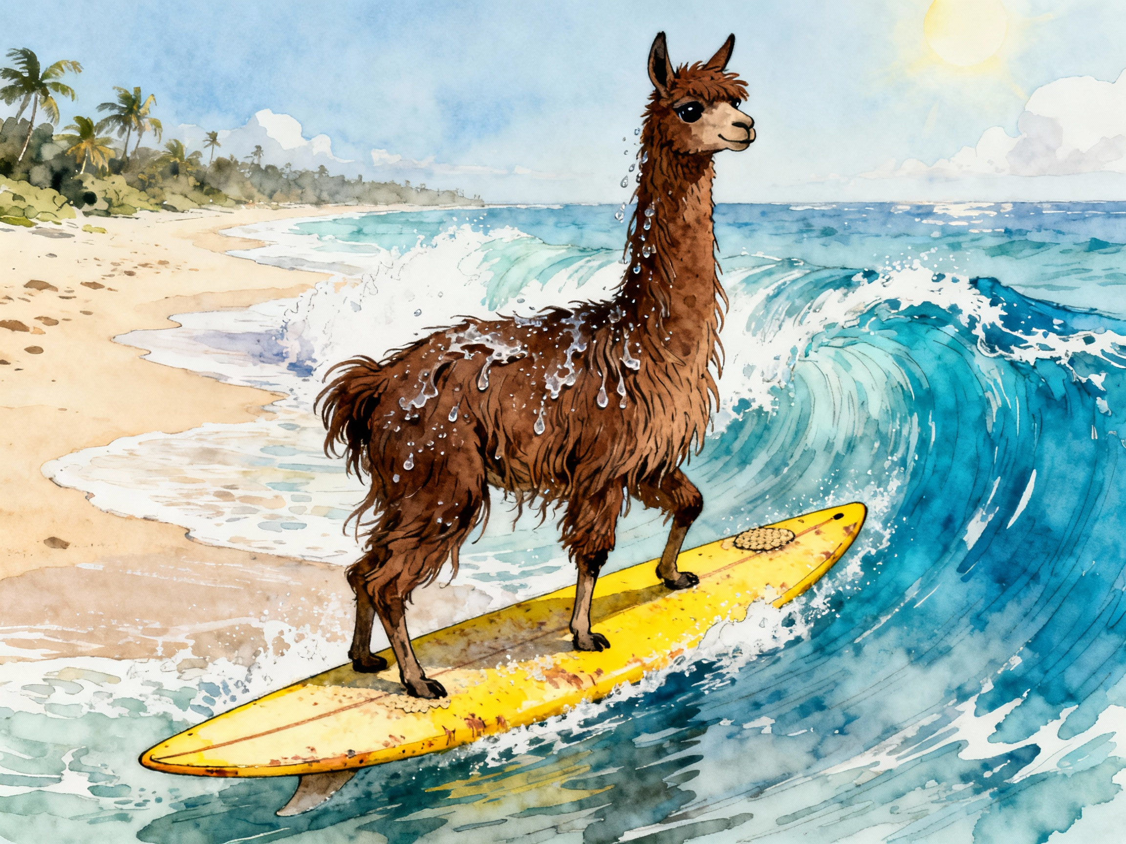 Learn Spanish with Stories #137: ¿Quién le enseñó a surfear a las alpacas? Una mañana extraña en la playa de Máncora [A2] episode artwork