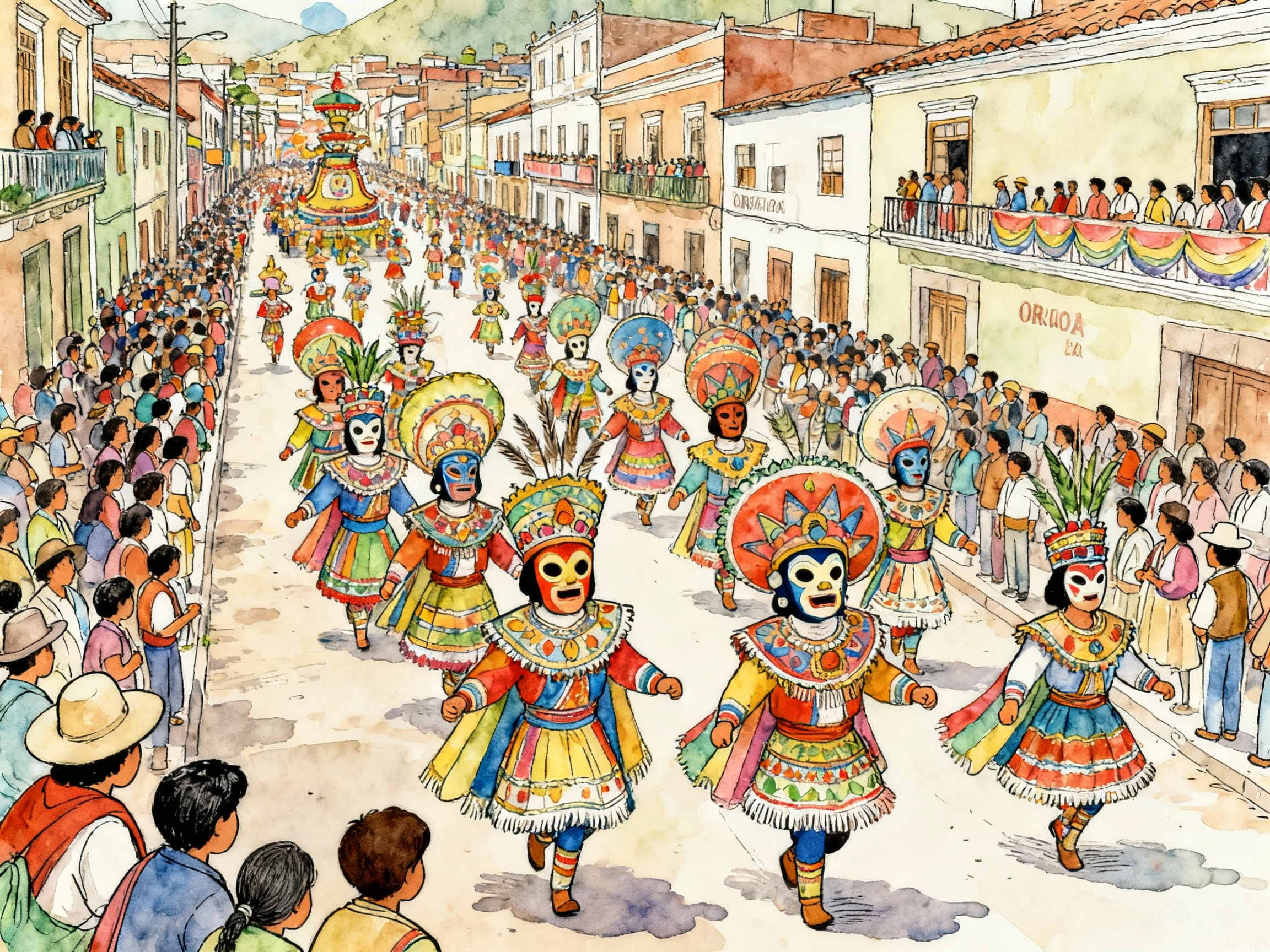 Learn Spanish with Stories #142: ¿Quién se robó los colores del carnaval de Oruro? [A2] episode artwork