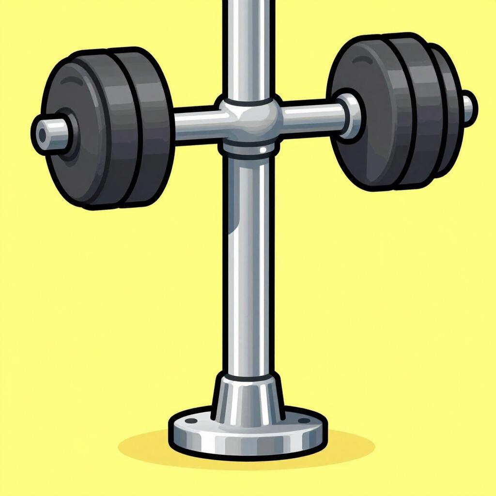 金属製シリンダーから伸びる明るい青色の産業用ピストンが、重い物体を持ち上げるために使用されているクローズアップ。