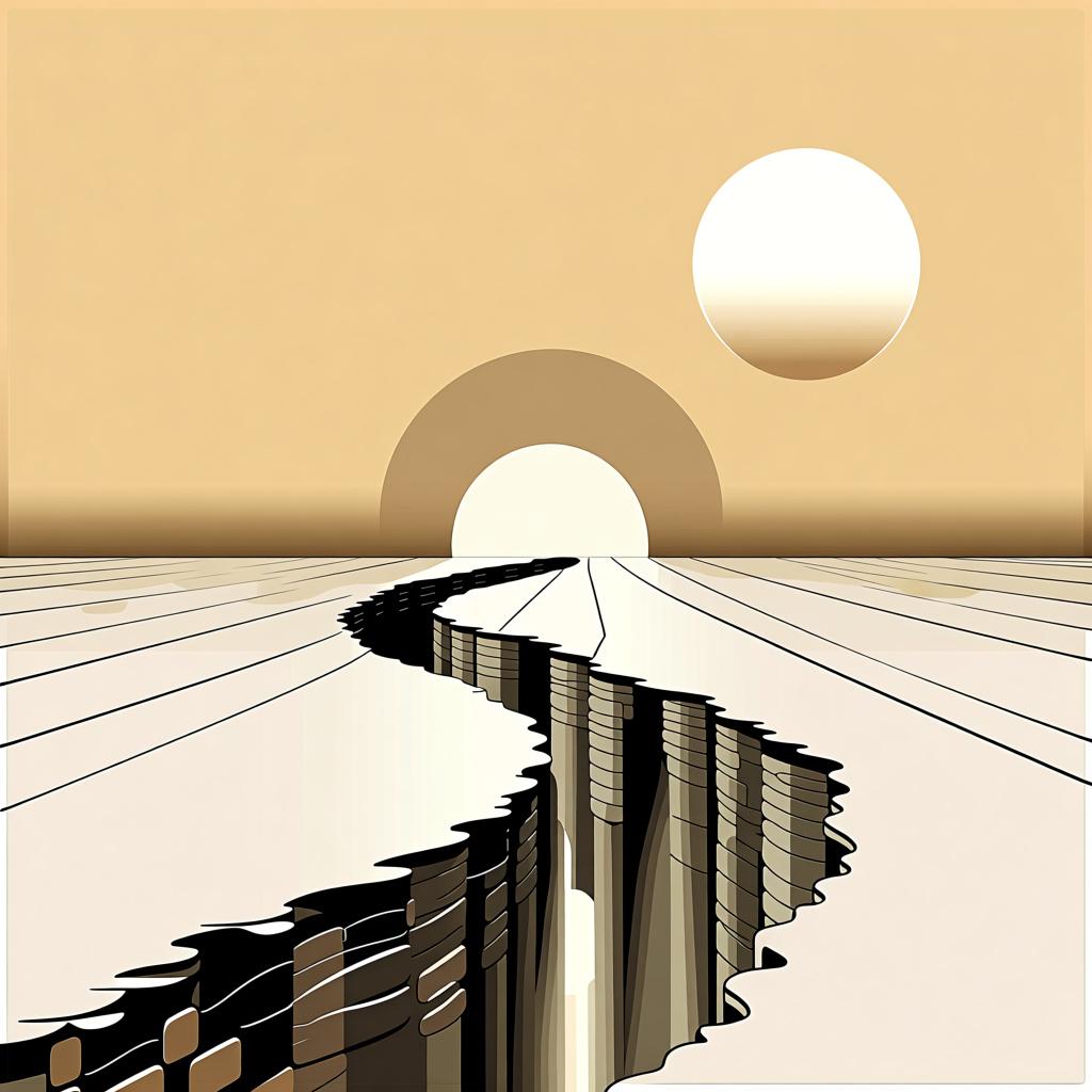 A winding cobblestone path abruptly meeting a smooth, solid white wall, symbolizing the conclusion or end of a journey.