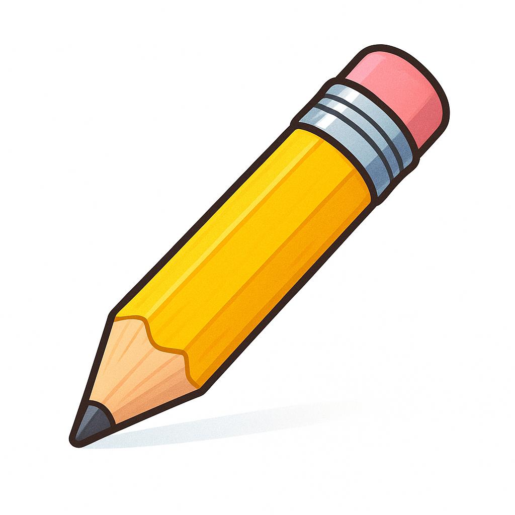 A single, sharp, yellow wooden pencil with a pink eraser resting on a surface.
