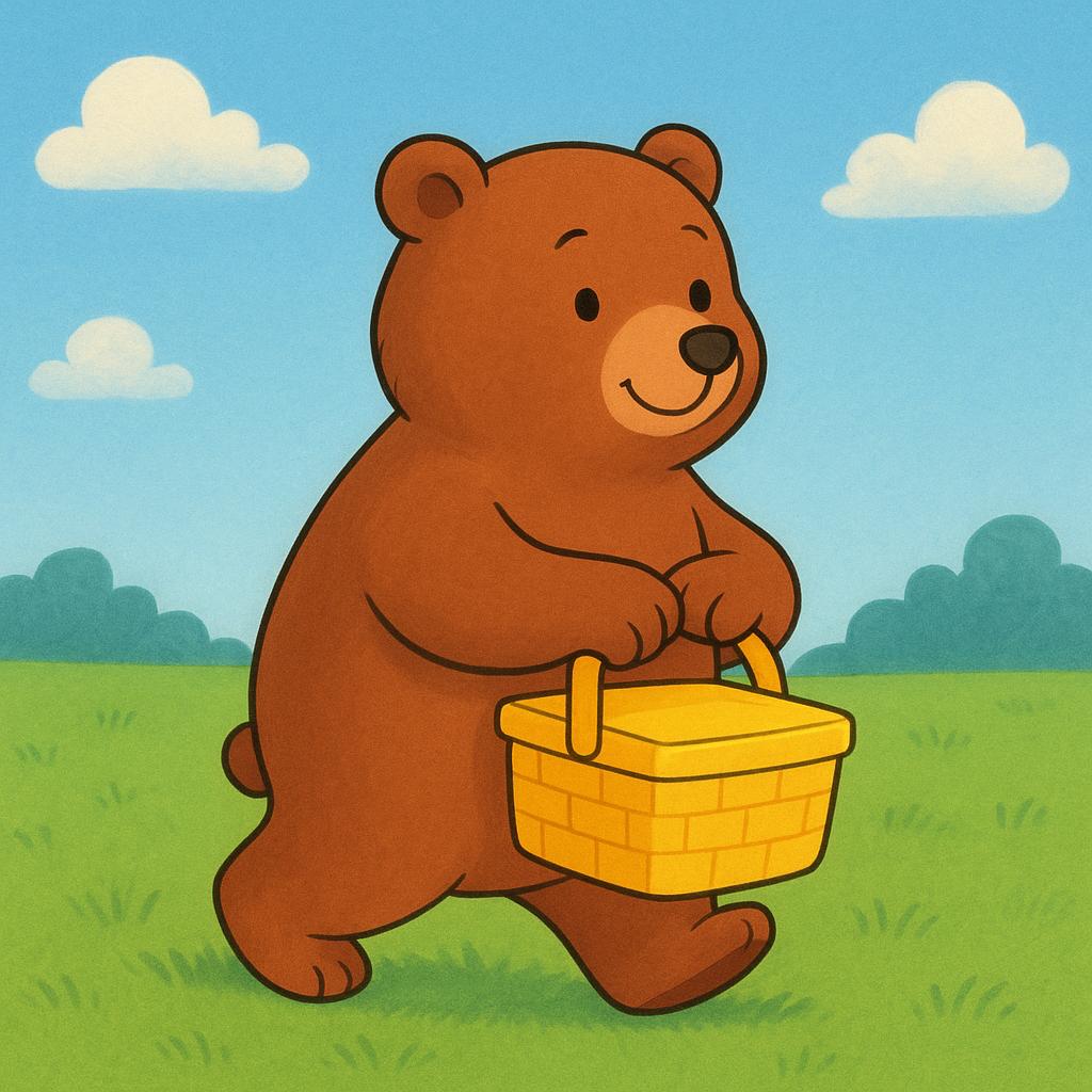 A small, red suitcase being carried by a person walking down a path.