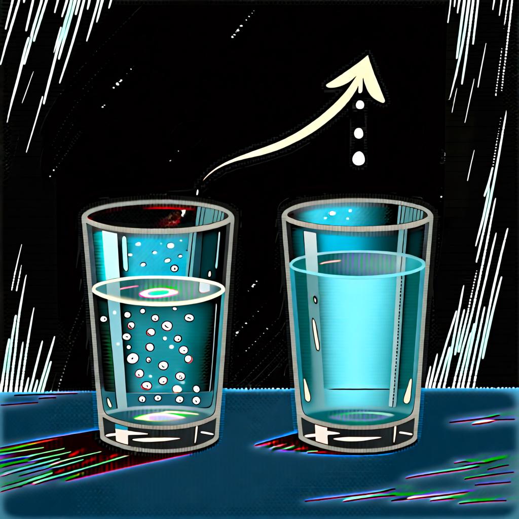 A half-full glass of water next to a nearly full glass, representing the idea of 'more'.