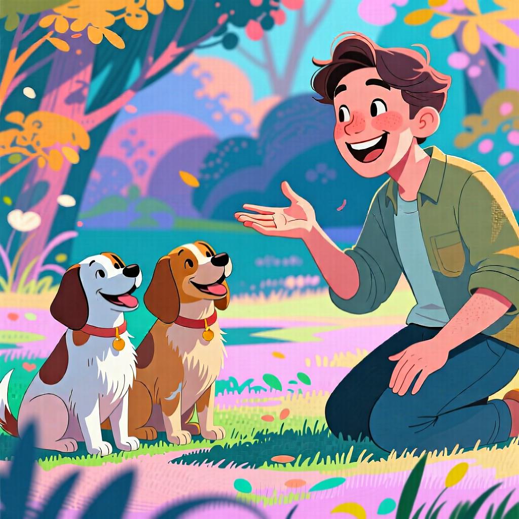 A friendly person pointing towards two cats that belong to the viewer.