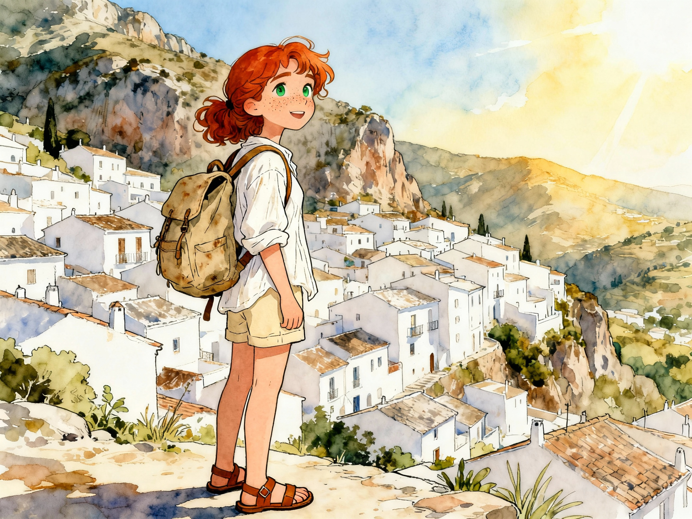 Learn Spanish with Stories #111: Un Café con vistas: La vida en los Pueblos Blancos de Andalucía [A2] episode artwork
