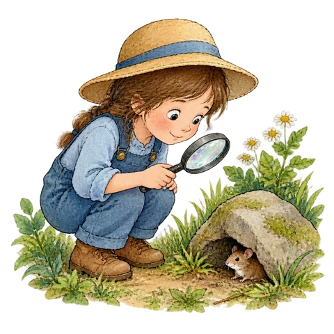 A search for a tiny creature.