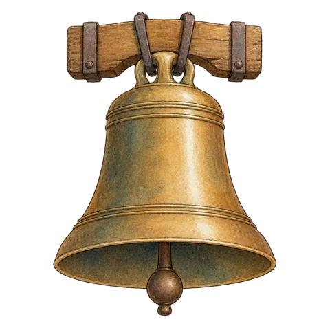 A large bronze bell