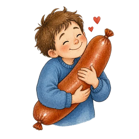 A sausage representing something that does not matter.
