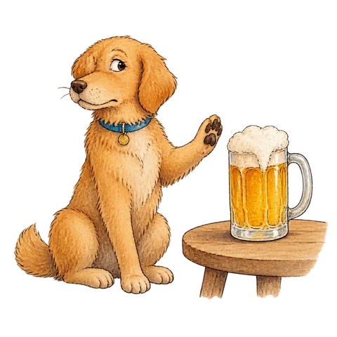 A beer representing something that is someone else’s concern.